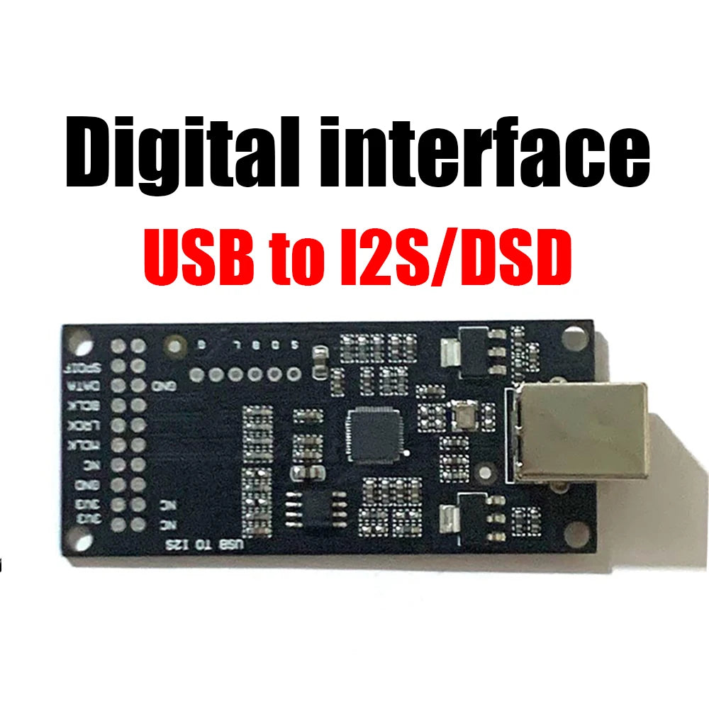 USB-to-I2S, DSD and SPDIF Audio Interface Board