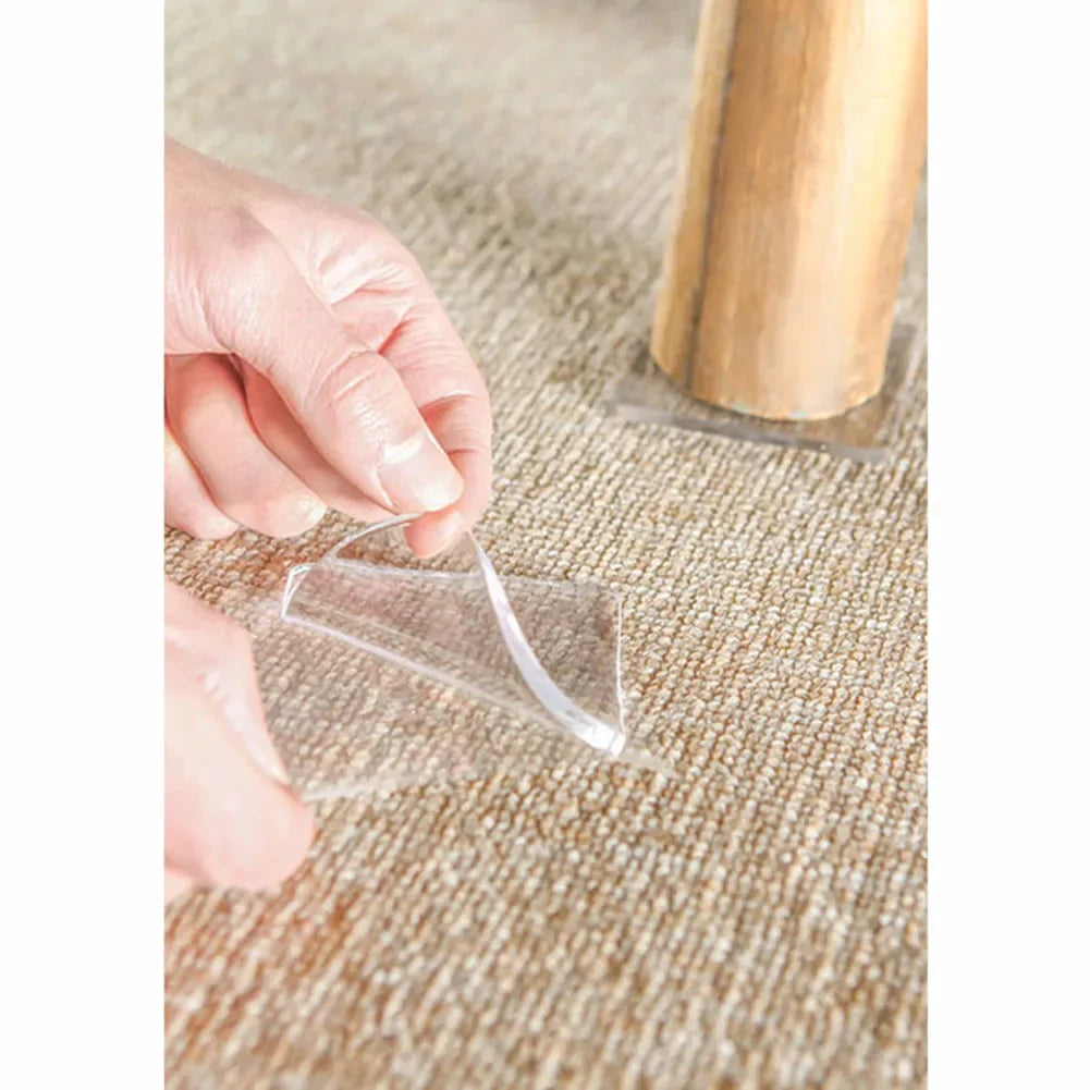 4pcs Anti Vibration Non-Slip Mat Washing Machine Silicone Pad Multifuncational Transparent Place Mats Home Bathroom Portable 