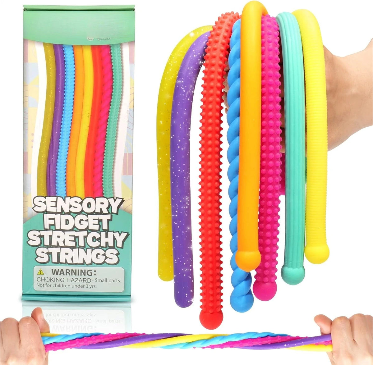 Texturerade stretchiga sensoriska fidgetleksaker