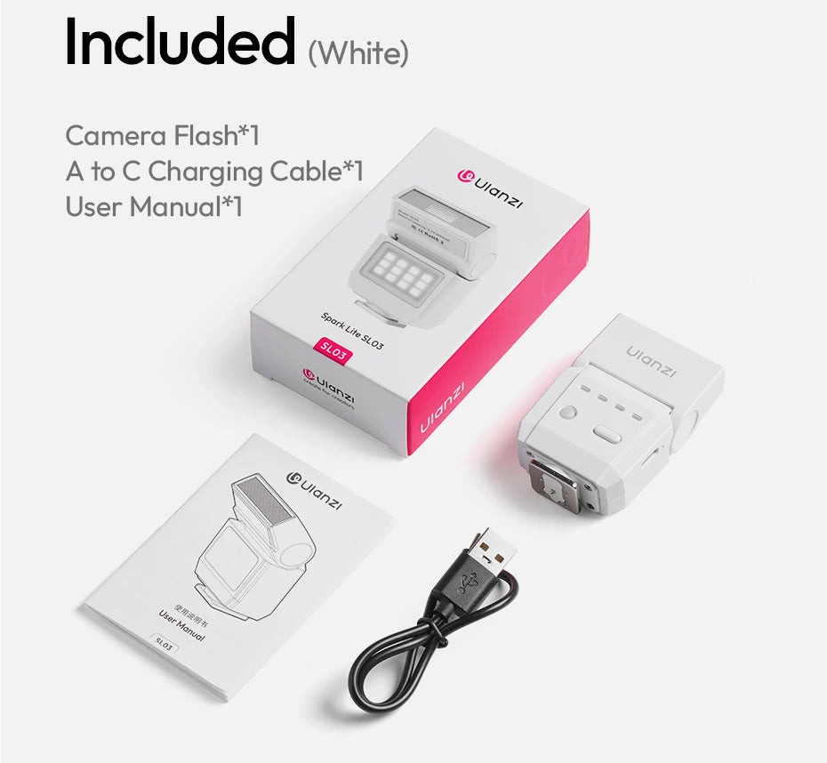 Ulanzi SL03 Spark Lite Kamera Flaş Taşınabilir Dolgu Işığı