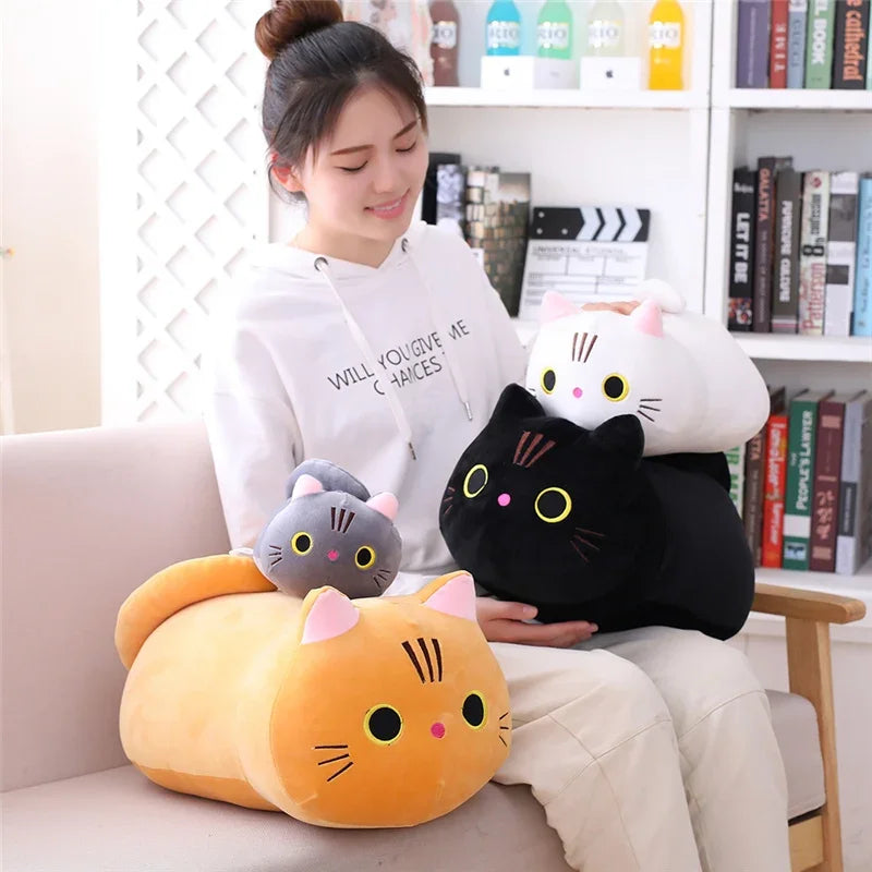 20cm Cute Soft Cat Plush Pillow Sofa Cushion