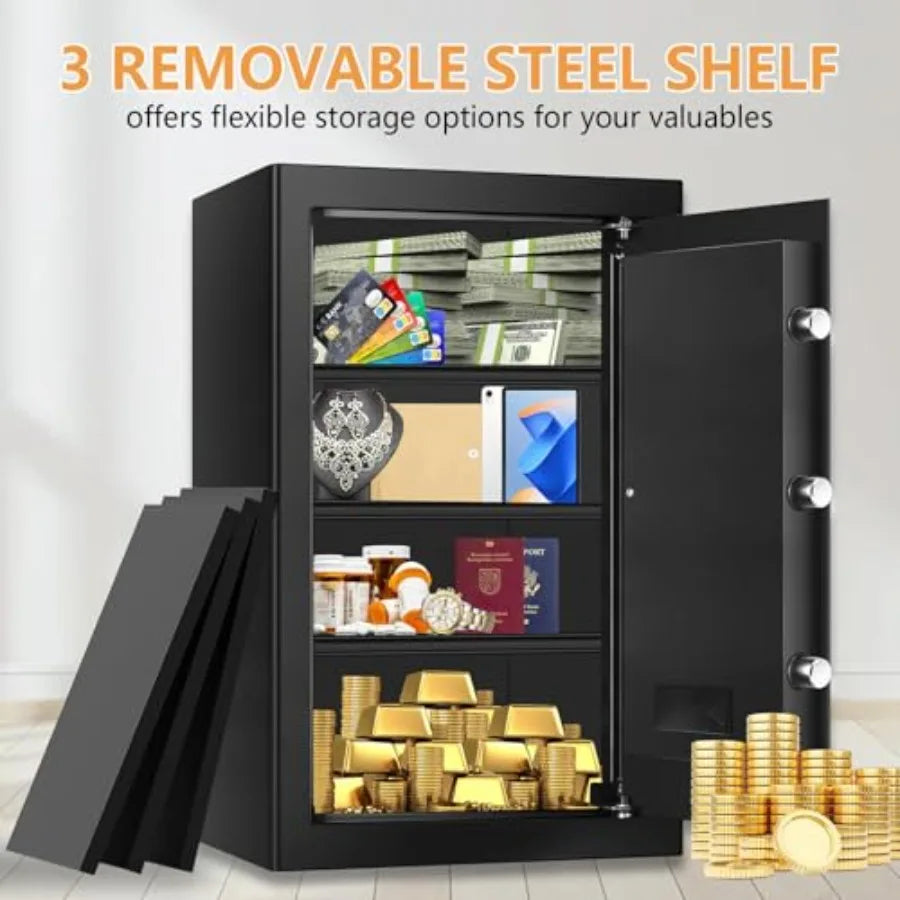 Fireproof Waterproof Safe 5.2 Cu Ft Digital Combo Lock