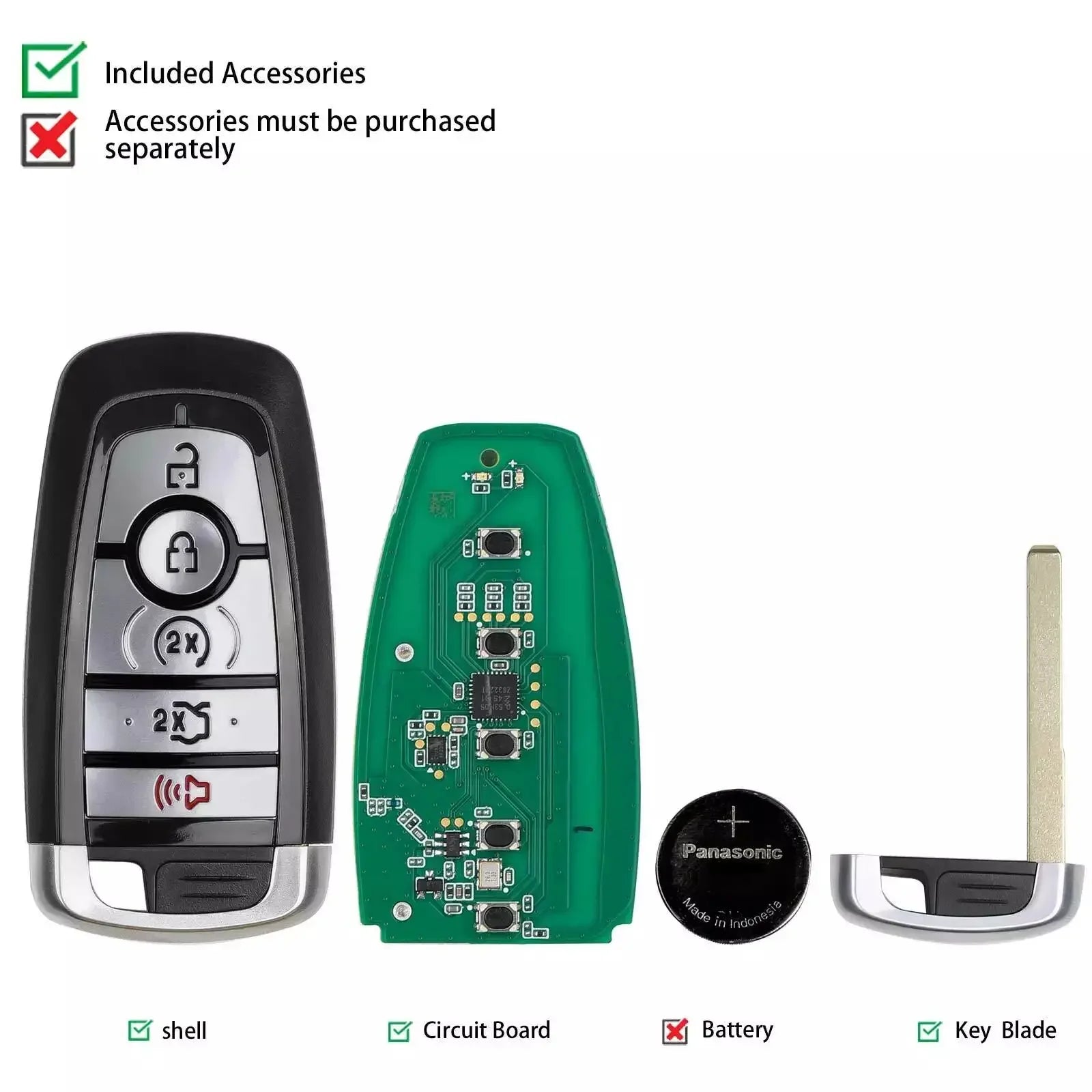 Autel IKEY FD005AH 5 Button Smart Key 868/902 MHz