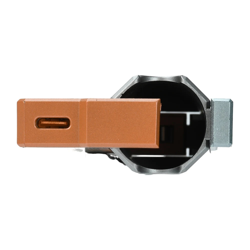 Solderless 21700 Power Bank Case with Detachable USB-C Cable
