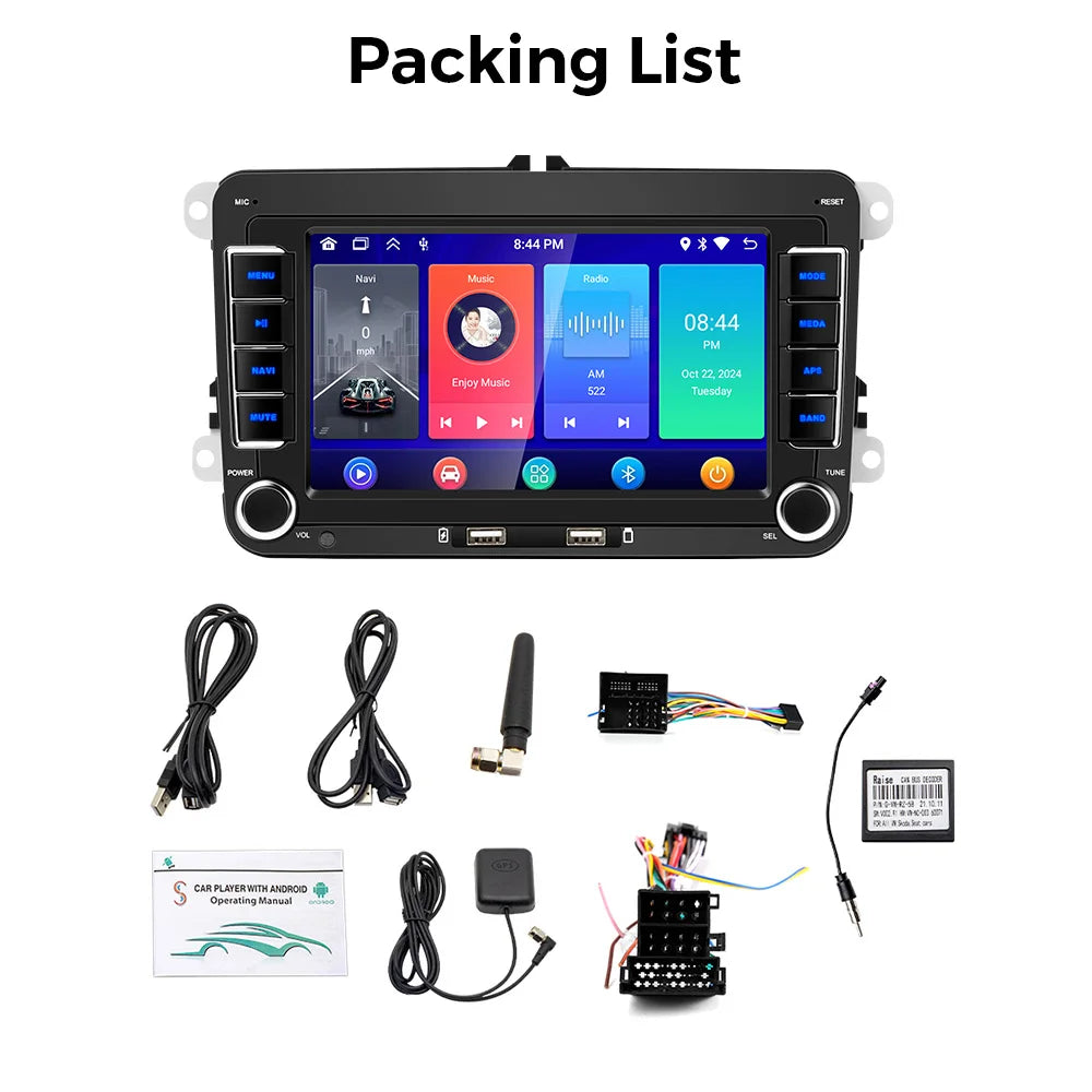 Android Car Radio CarPlay for VW Vehicles 7" Multimedia System