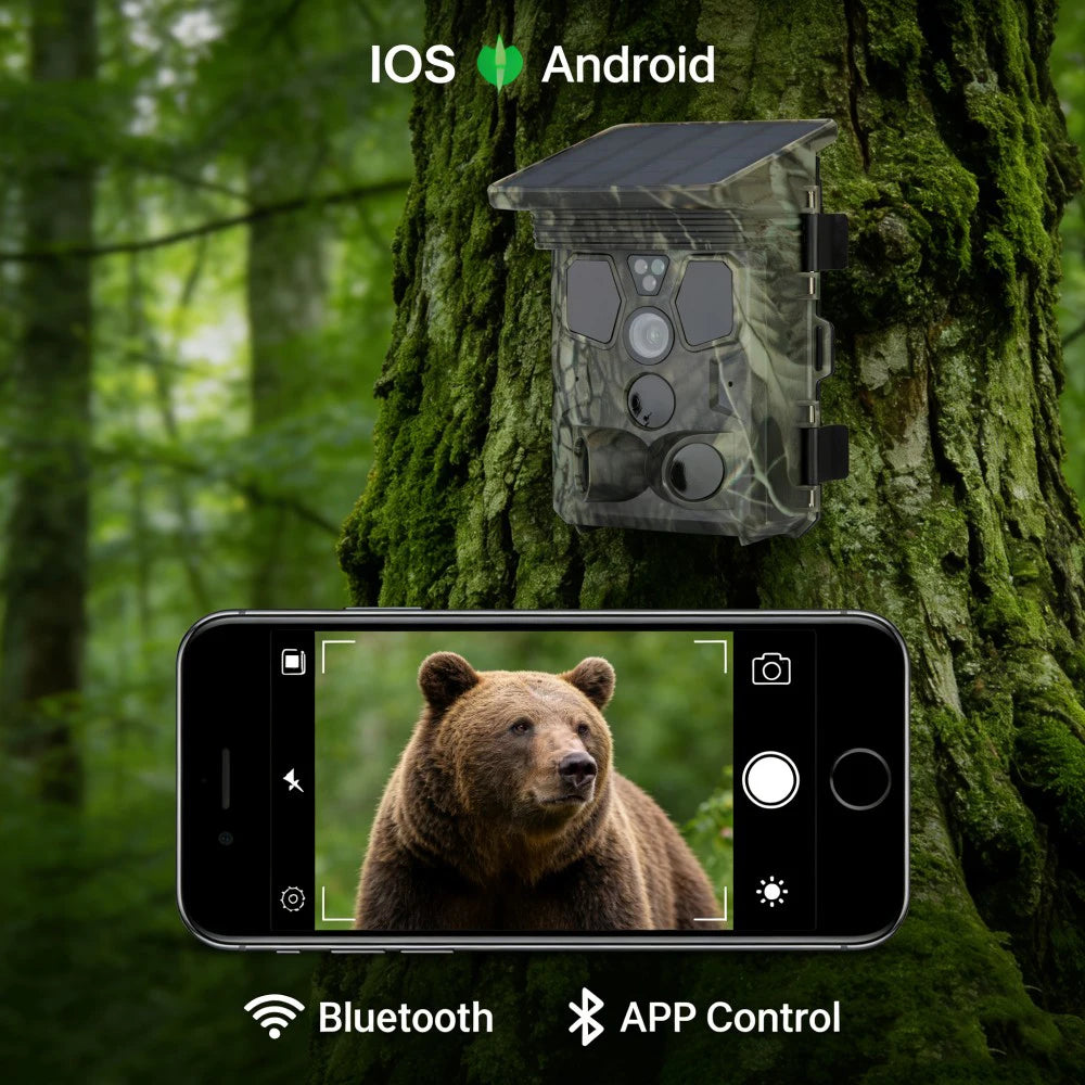 4K 50MP WiFi Trail Camera with 940NM Night Vision