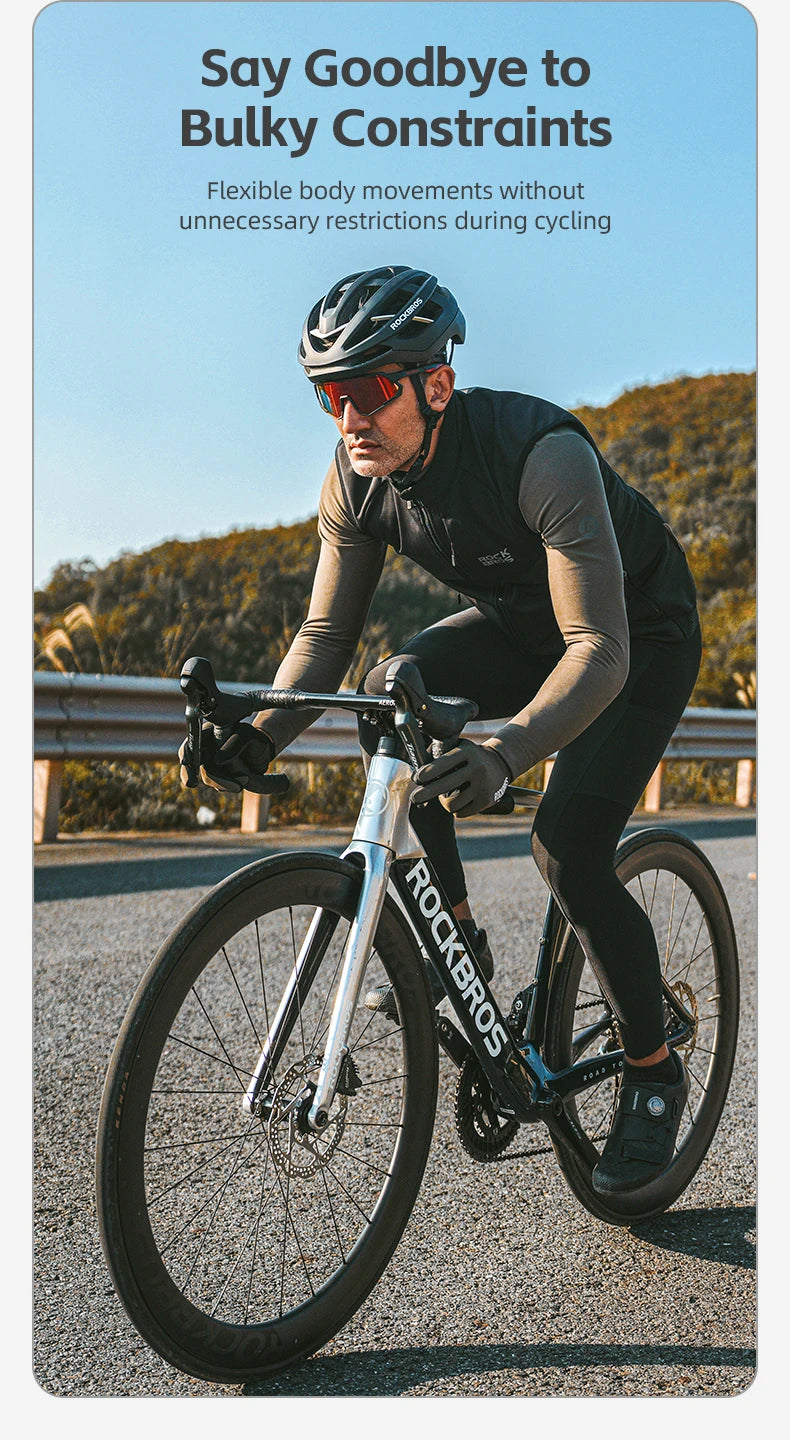 Men’s Windproof Cycling Vest for Cold Weather Riding