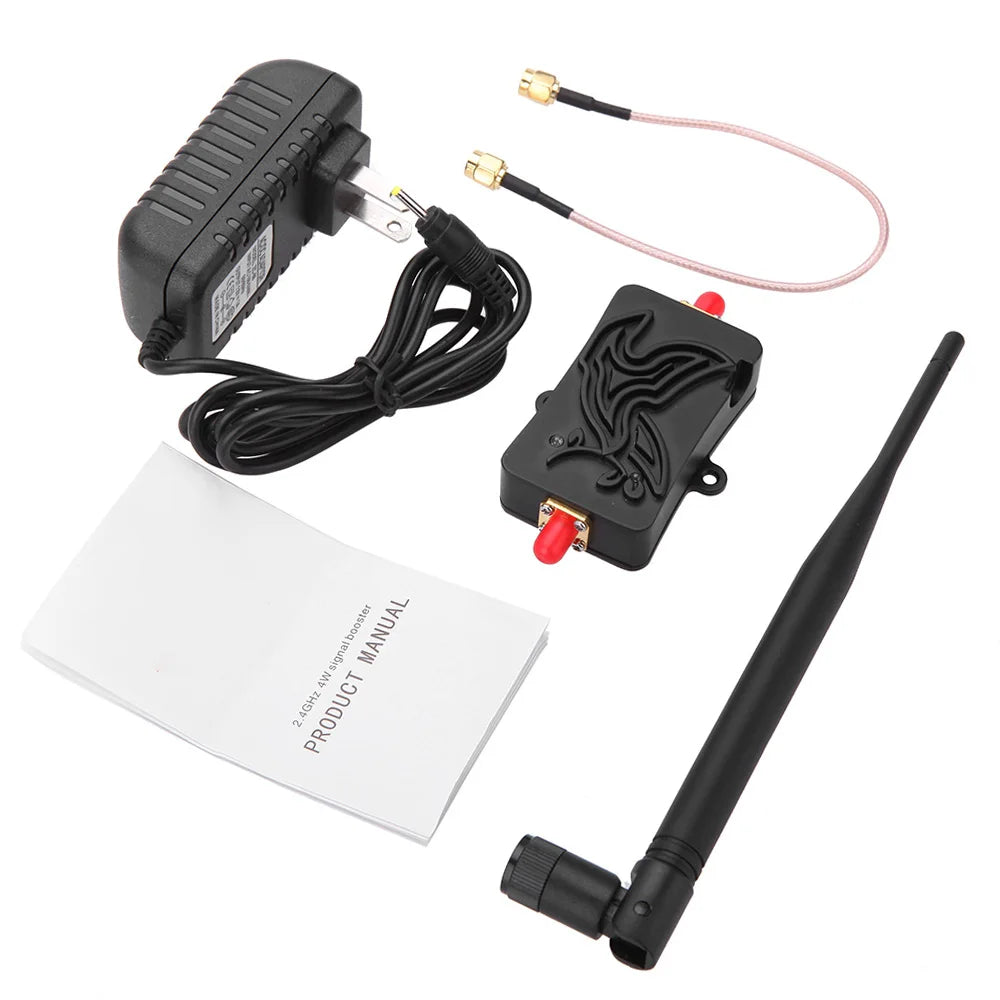 4W 2.4GHz WiFi Signal Booster Amplifier for Stronger Coverage