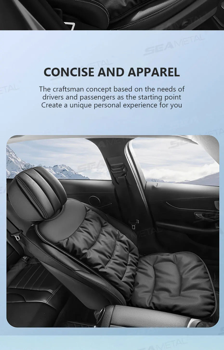 SEAMETAL Winter Car Seat Cover Thicken Thermal Plush Car Seat Cushion Anti Slip Seat Protection Cover Universal for Sedan/Suv
