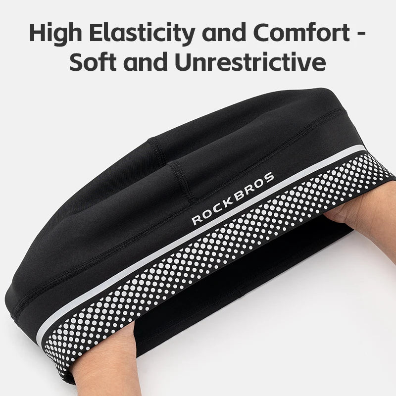 Winter Fleece Cycling Cap Windproof Helmet Liner Thermal Hat