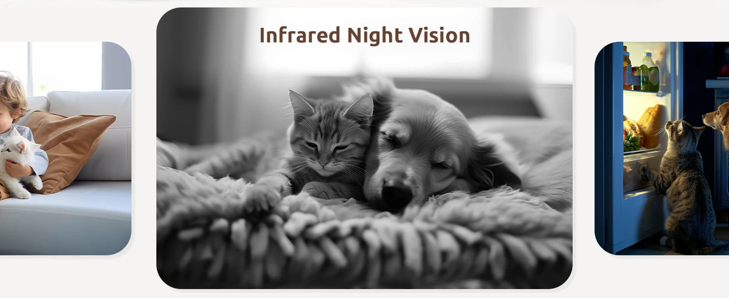 2 Pcs Blurams Indoor Security Camera 2K, Home Security Camera for Dog/Elder, Security Camera with One-Touch Call Update A31S-2pc 