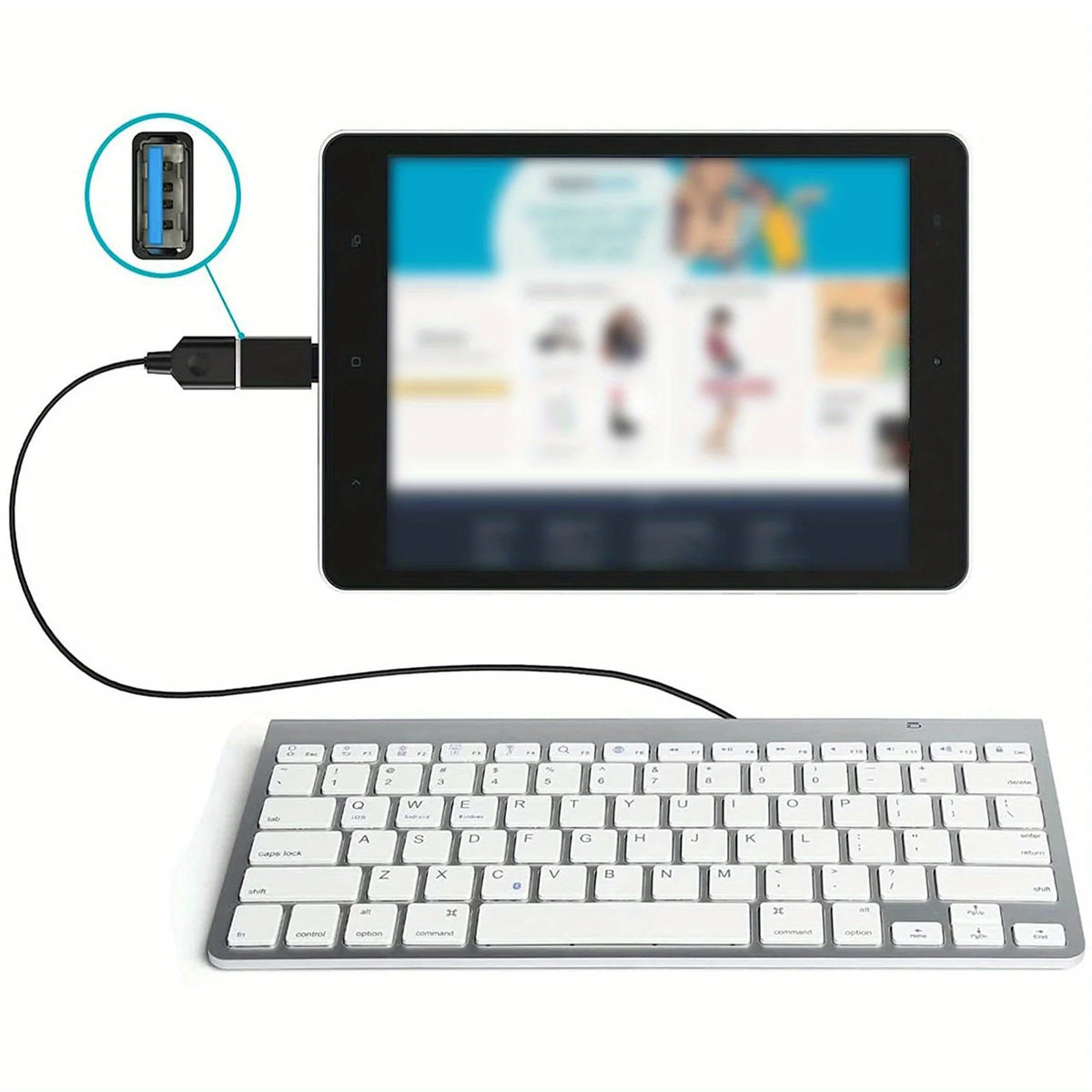 8er Pack USB 3.0 Typ C Weiblich zu USB Männlich Adapter OTG Micro USB zu USB-C Konverter Anschluss für Laptop Smartphone