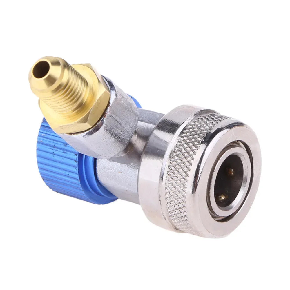 Cilindru adaptor Freon R134a senzor/gaz injector cu conectare reglabilă, furtun adaptor degajare rapidă, instalație aer condiționat