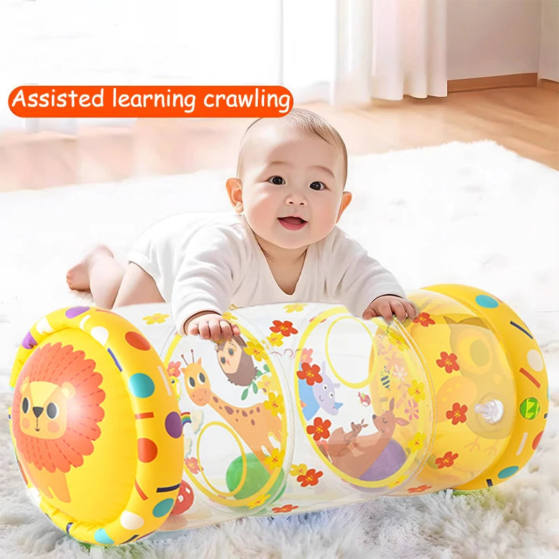 Inflatable Baby Crawling Roller Toy Rattles Games for Babies Development 6 12 Months Baby Crawling toy Fitness Educational Toys 