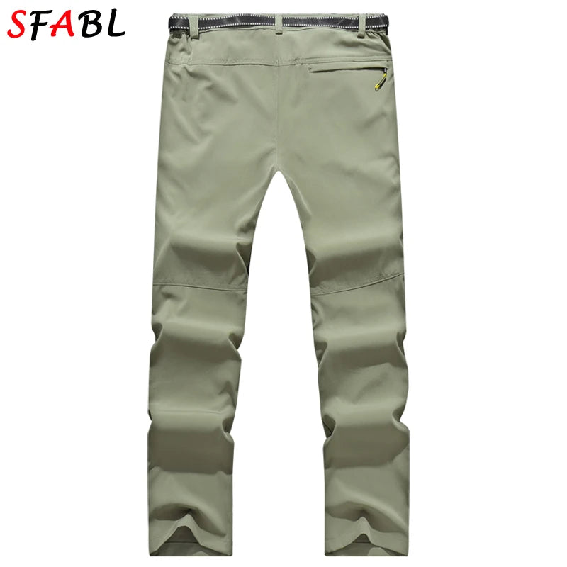 Men’s Quick Dry Hiking Pants Stretch Waterproof Multi Pocket