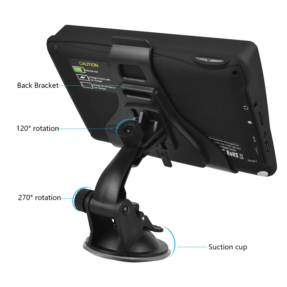 7-inch TFT LCD Touchscreen GPS Navigator with FM Voice Guide