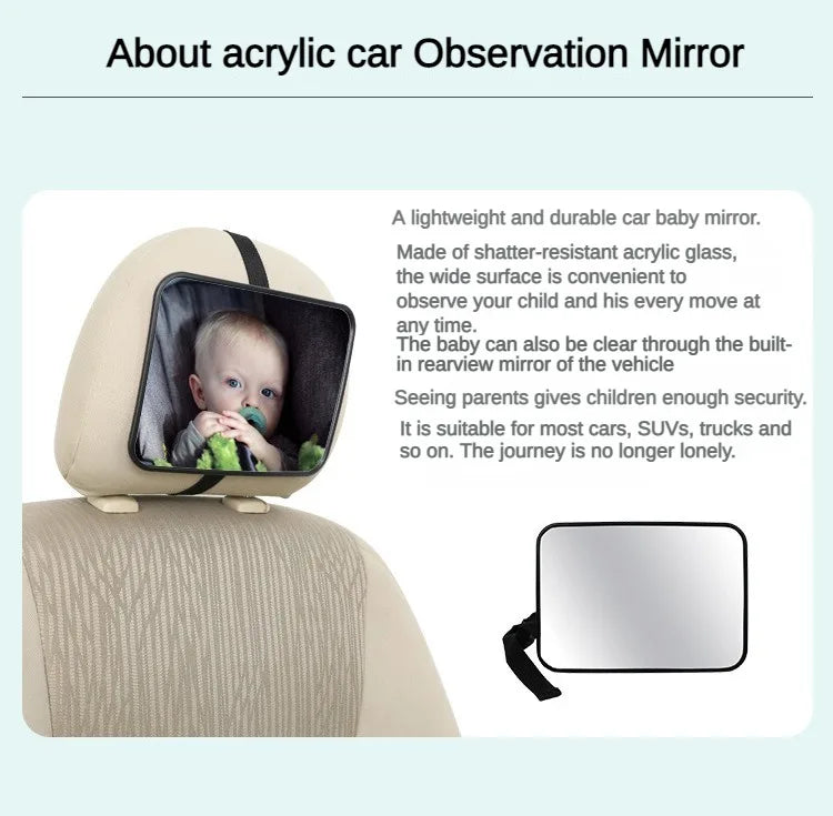 EAFC Adjustable Wide Car Baby Mirror