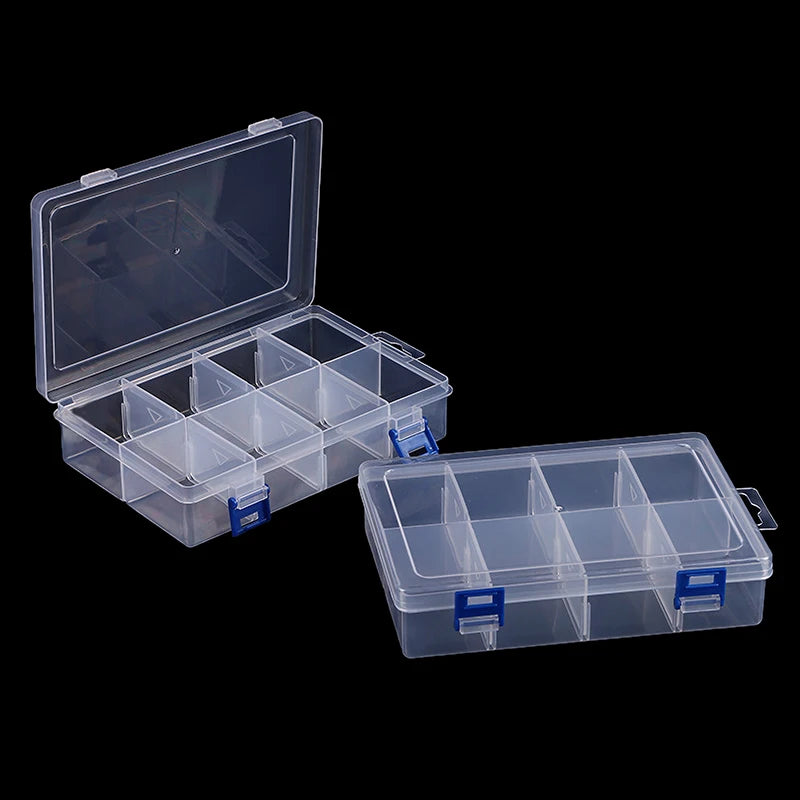 Clear 8-Compartment Storage Box