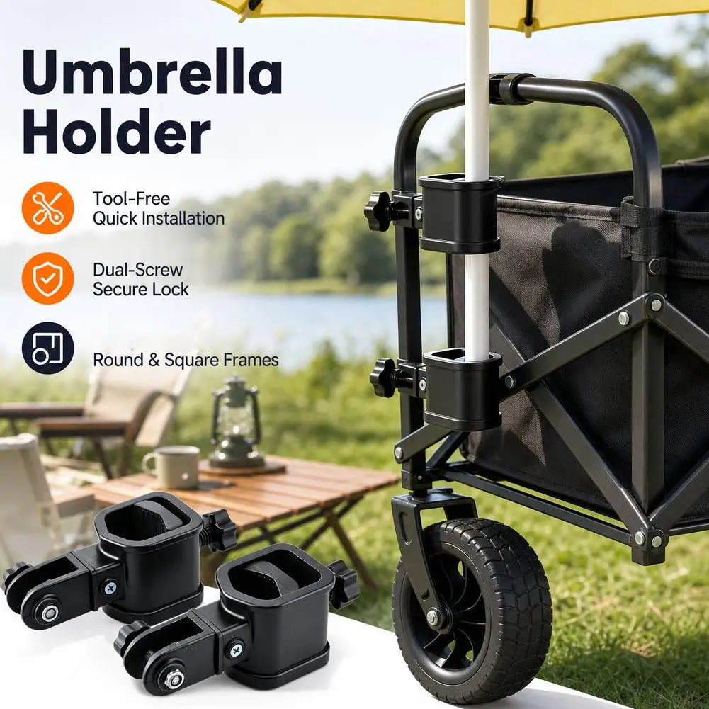 Outdoor-Camping-Auto-Regenschirm-Ständer Zubehör Festklemmen Trailer-Anschluss Universal-Link Angel-Ausrüstung Camping-Reisebedarf