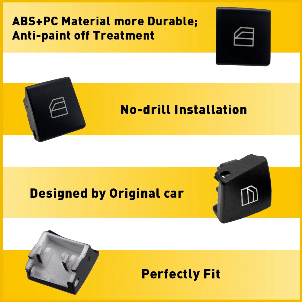 4x Car Window Switch Button Cover Cap For Mercedes Benz A B C E GLK GLA CLA W176 W246 W204 W212 X204 W156 W166 C117 Accessories