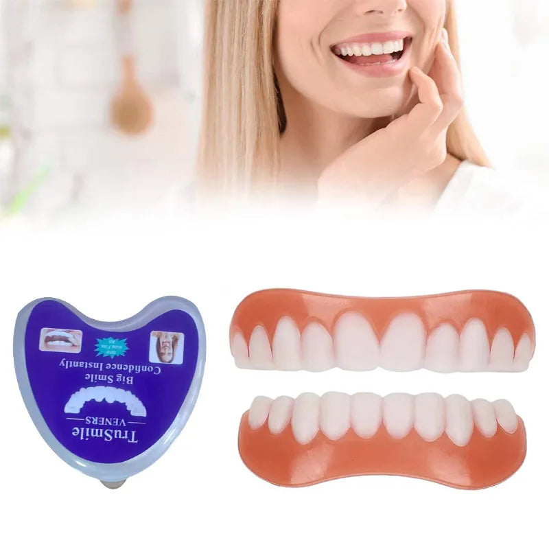 Temporary Silicone Cosmetic Tooth Covers, Upper or Lower