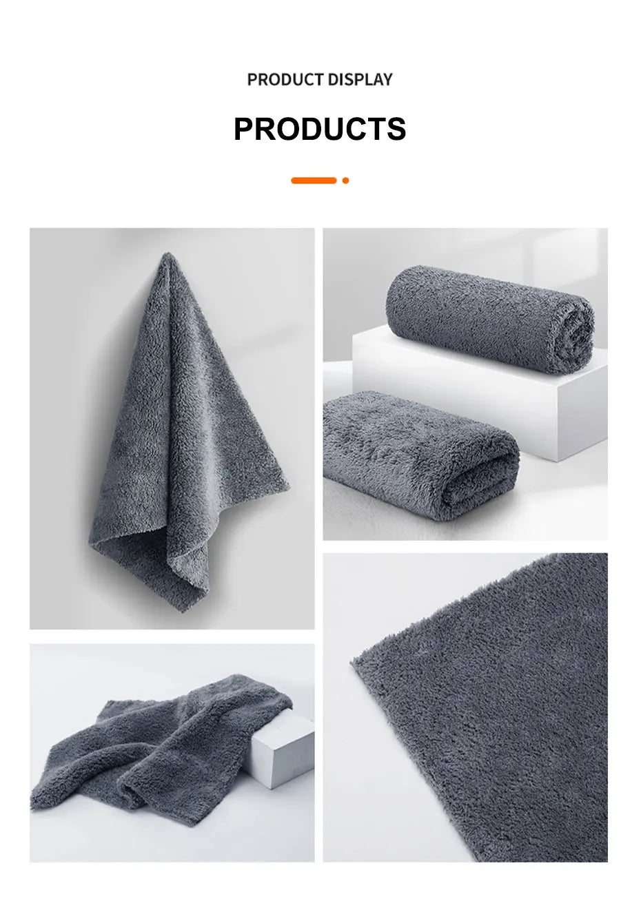 SEAMETAL 40X100CM Car Wash Towel Coral Velvet Microfiber Clean Cloth No Hemming Thickened Soft High Absorbent Car Washing Towels 