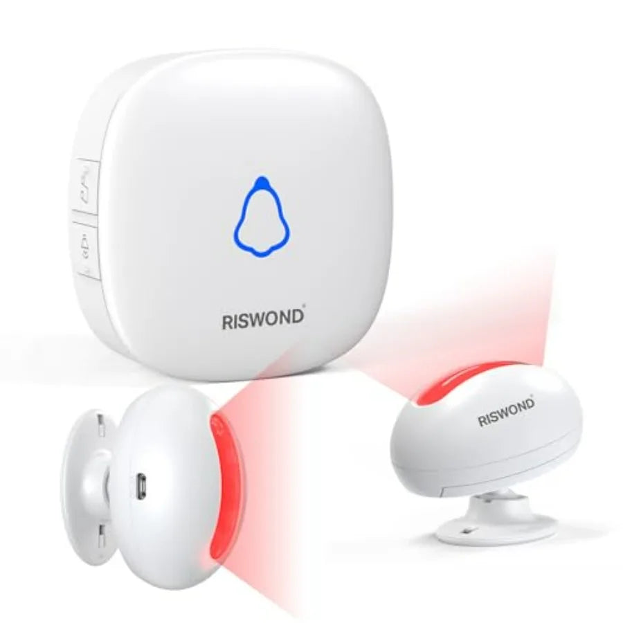 Wireless Motion Sensor Door Chime with 500ft Range & 32 Tunes