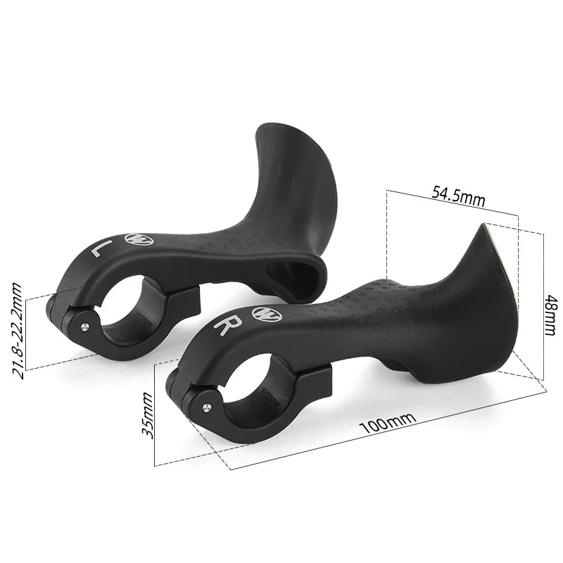 Extender ergonomici per manubrio bicicletta West Biking — coppia