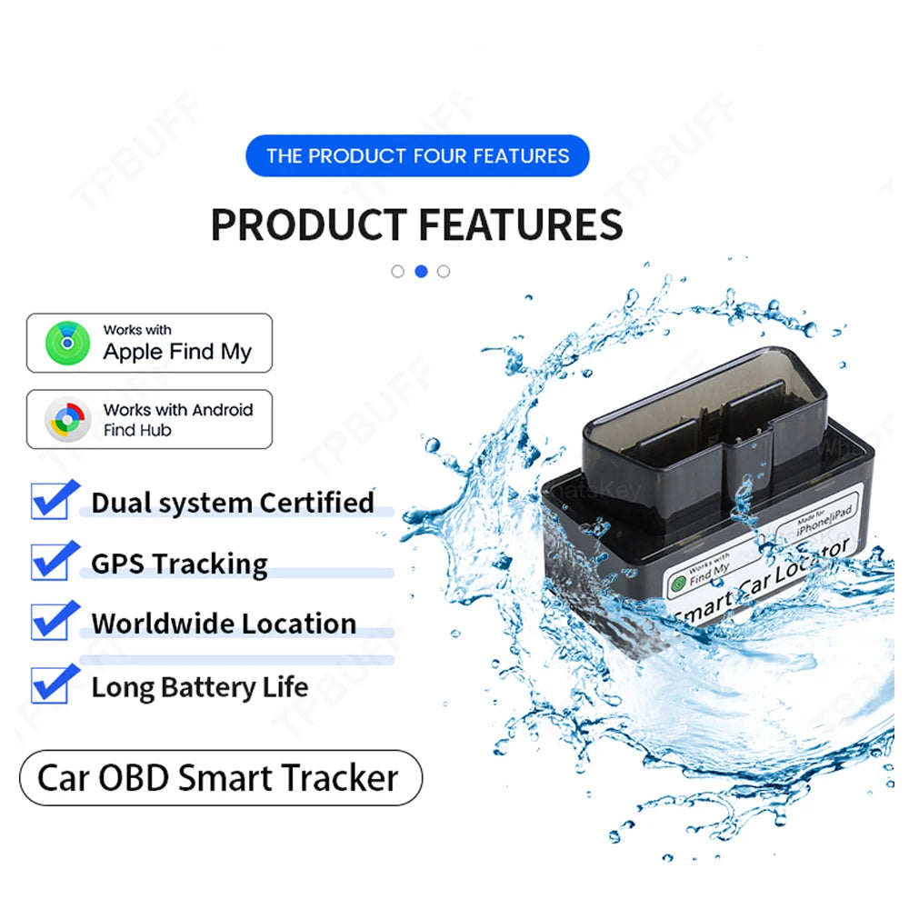  Google Find My Car OBD pour iPhone, Android et IOS, compatible avec tous les localisateurs OBD de voiture, traceur, anti-perte, app gratuite, Fin