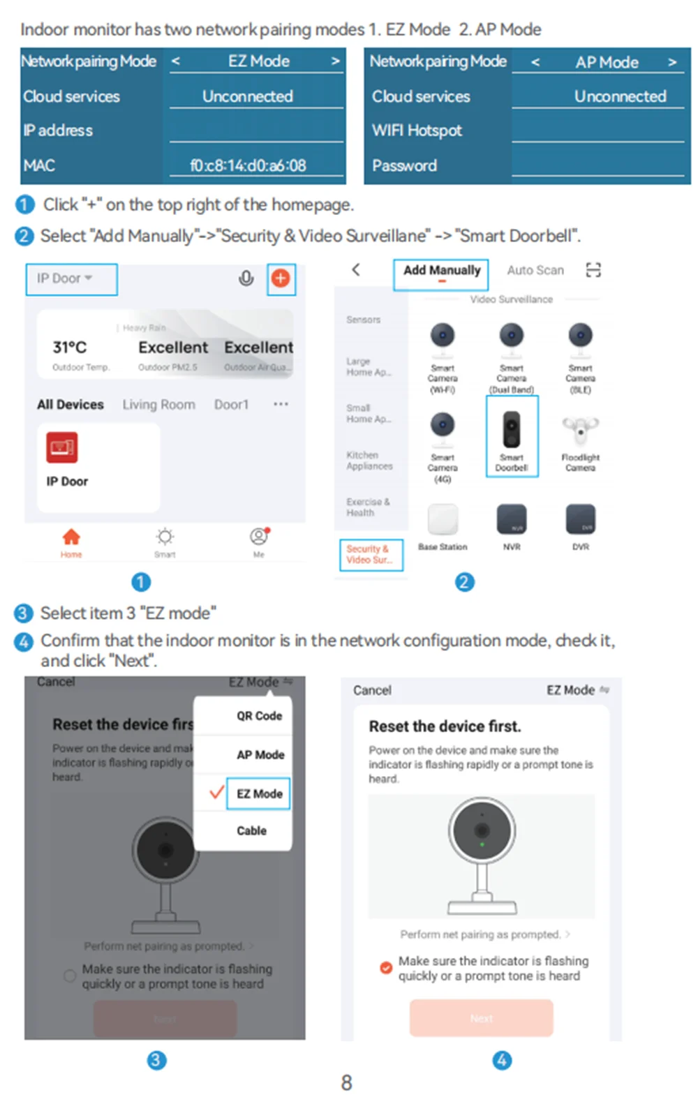 Fingerprint 5in1 Unlock Wifi Doorbell Video Intercom System For Home Doorphone Tuya Smart 1080P Touch Monitor Security Protect Spy-shop.com