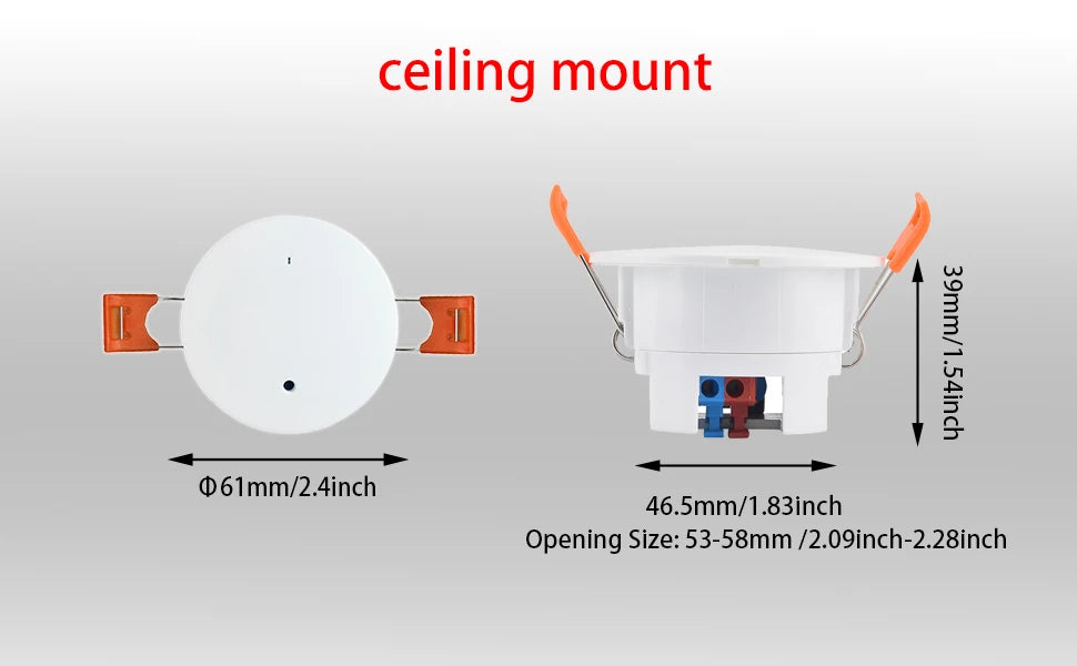 Wi-Fi mmWave Presence Sensor - Mount Options