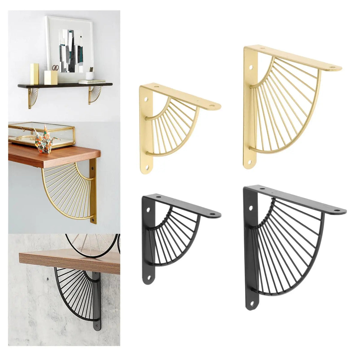 Decorative Metal Shelf Bracket, 15 or 20cm