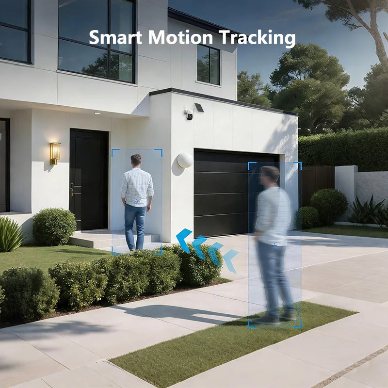 4G Solar-Powered 3MP Outdoor Security Camera with Color Night Vision