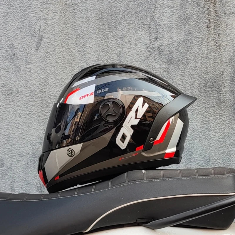 ORZ Full Face Motorcycle Helmet DOT Approved, Unisex ABS+PC