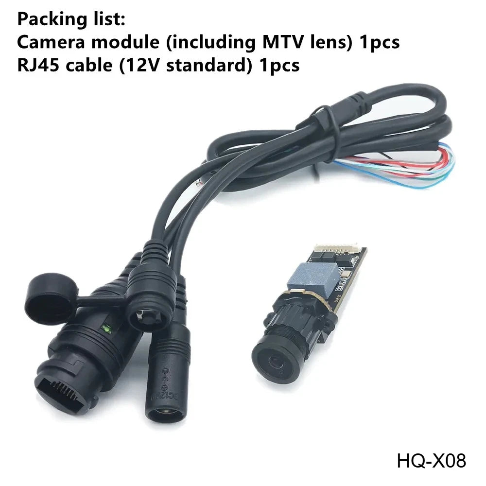 Mini IP Camera Module 2MP 50fps H.265 ONVIF CCTV Security Camera