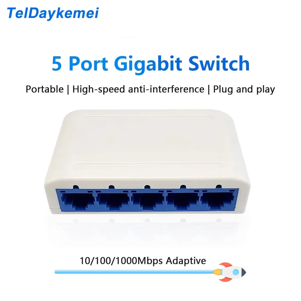 Mini Ethernet Switch - 5 or 8 Ports