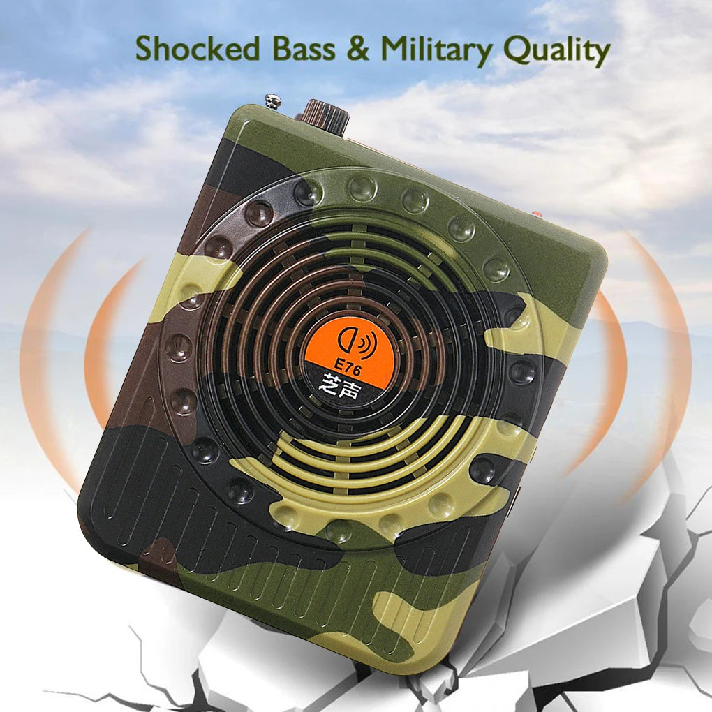 E76  Professional Small Size Sound Amplifiers Decoy Calling Speaker Hunt Tool Remote Remote Control Amplifier Sound Amplifiers