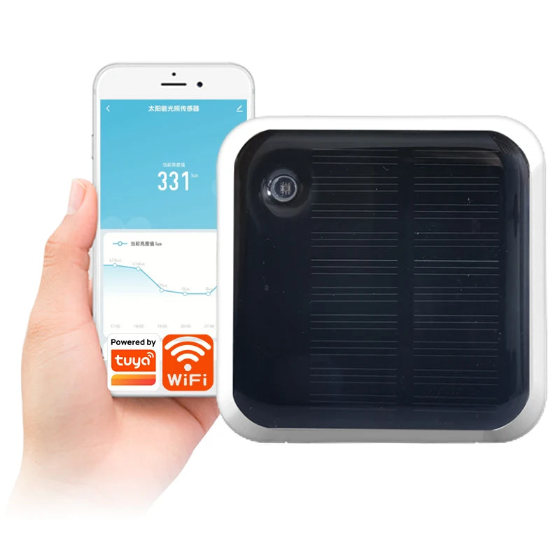 Tuya WiFi Solar Light Sensor, IP65 Outdoor