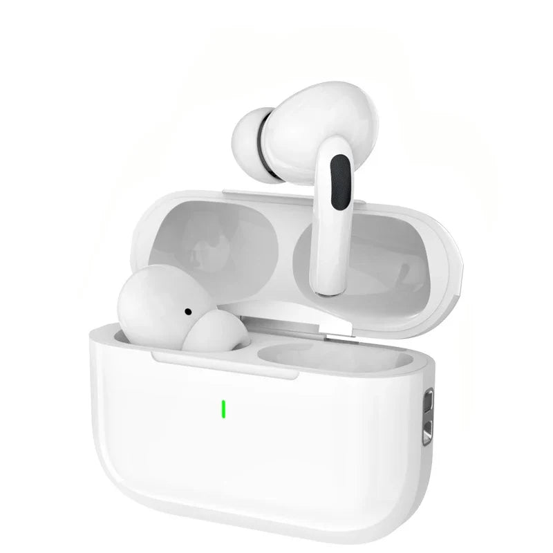 Bele brezžične ušesne slušalke Bluetooth