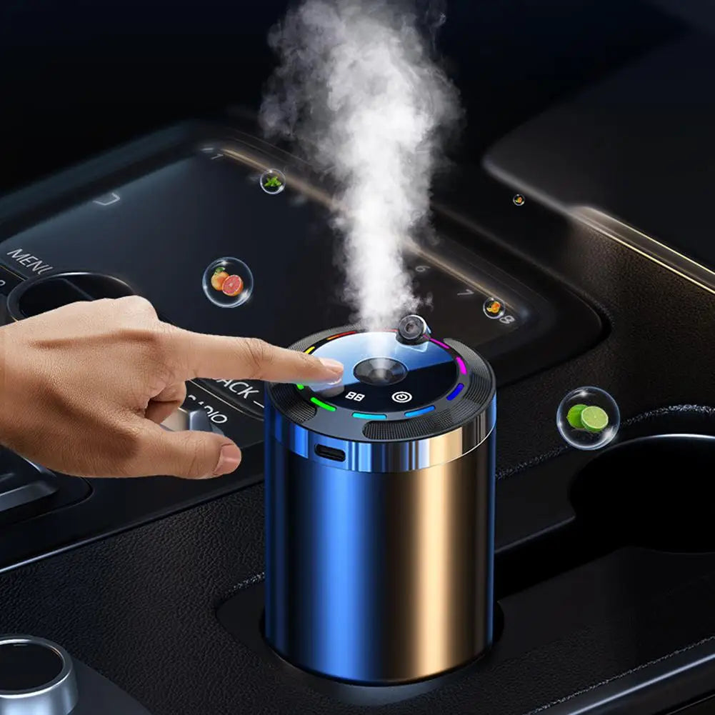 Diffuseur d’air automobile Humidificateur 5 Modes Diffuseur d’arôme pour voiture, purificateur d’air, Bureau, Chambre, Longue durée