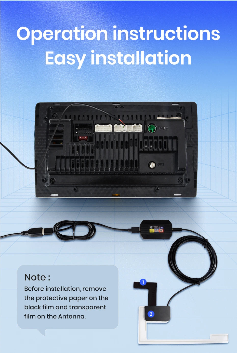 DAB Antenna With USB Adapter for Android Car Radios