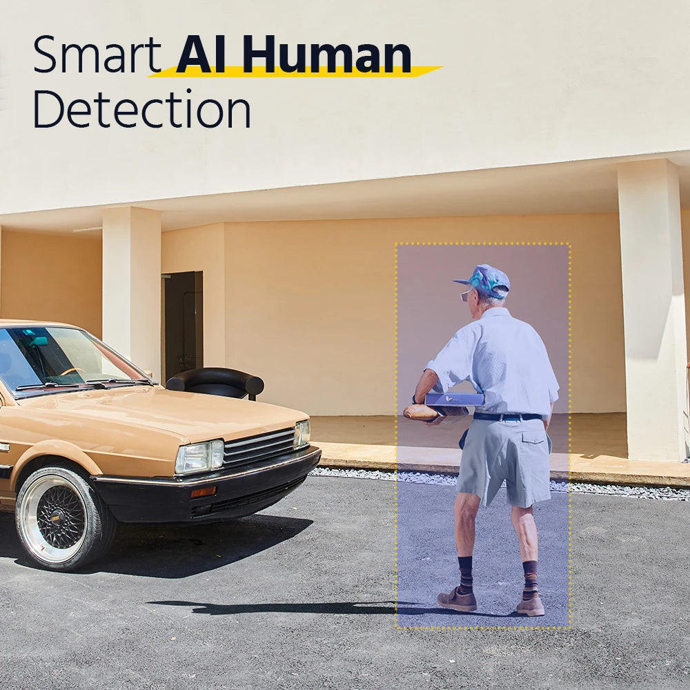 ANNKE Sistem de supraveghere video cu WiFi cu NVR 5MP, camere IP 3MP, înregistrare audio, camere de securitate, AI Detection, CCTV kit