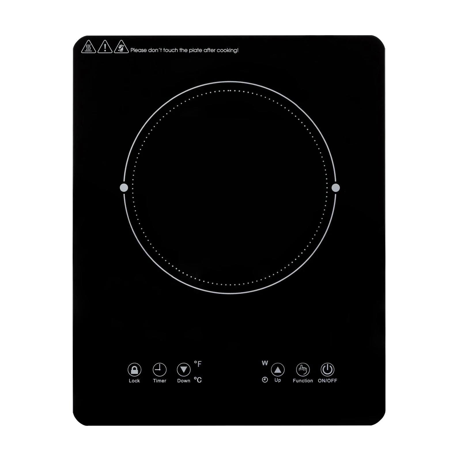 1800W Induction Cooktop Hot Plate Portable Induction Cooktop w/Ultra Low Noise  for Kitchen Countertop Use