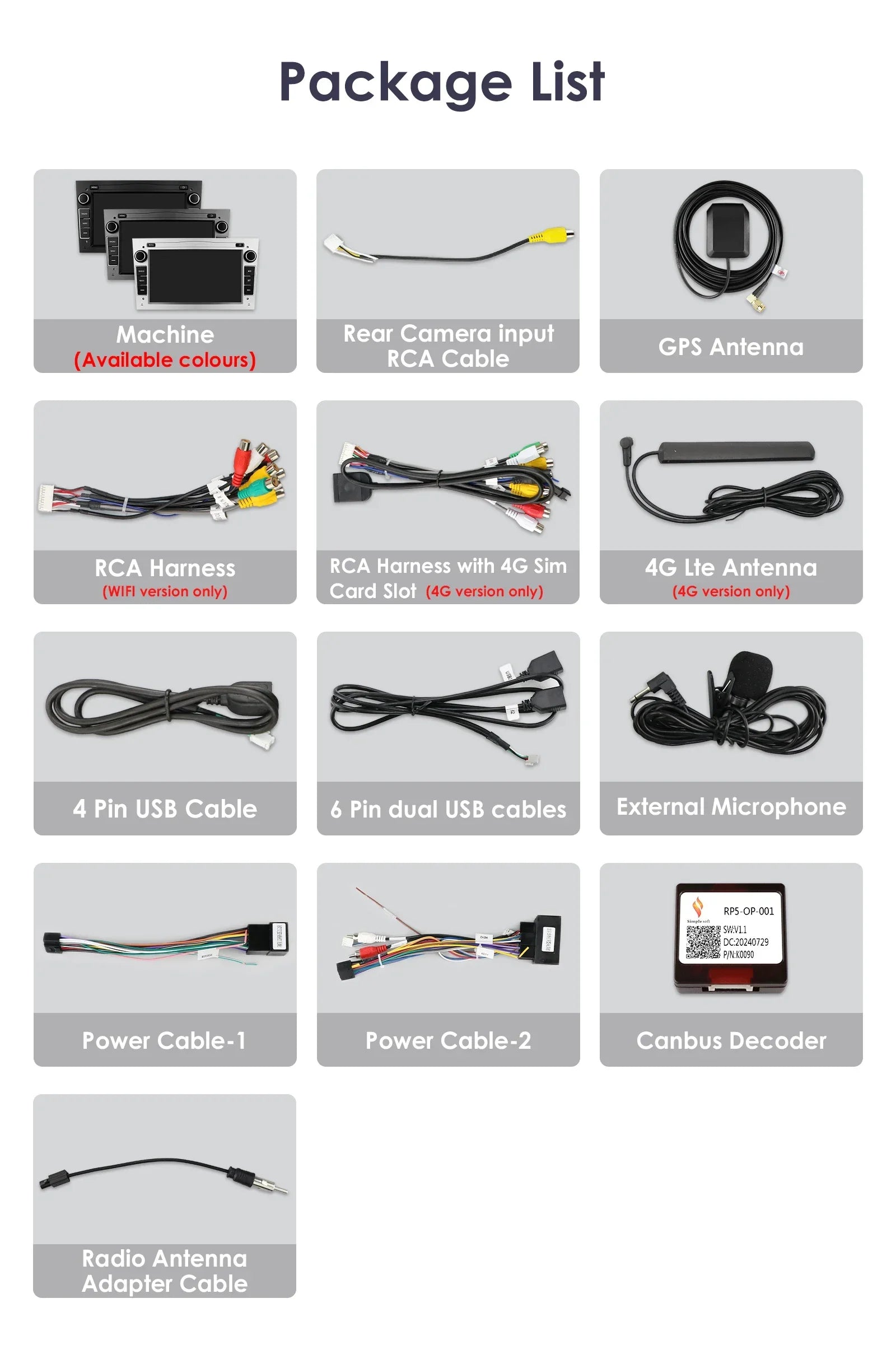 HIZPO 7-Inch Android Car Radio with CarPlay for Opel