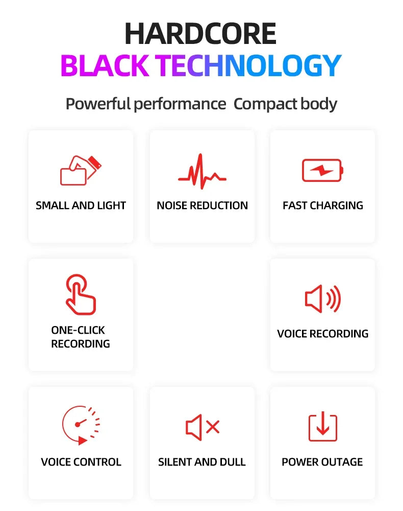 Carte d'enregistreur vocal ultra-mince activée par la voix avec enregistrement de 60H