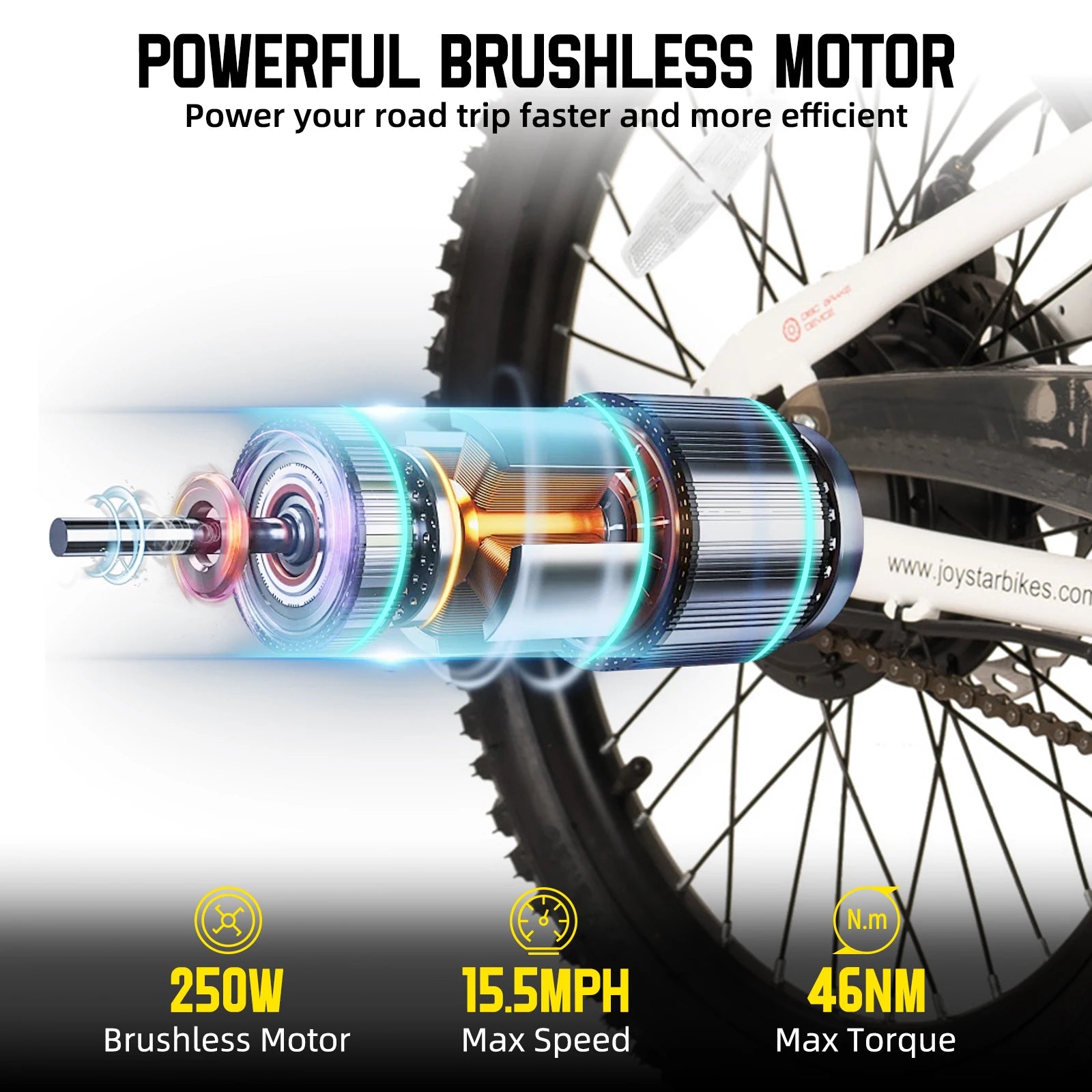 Kids Electric Bike 250W 15MPH 20" E-Bike for Ages 7+