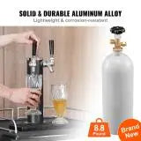 5 lb CO2-tank aluminiumcylinder med CGA320-ventil