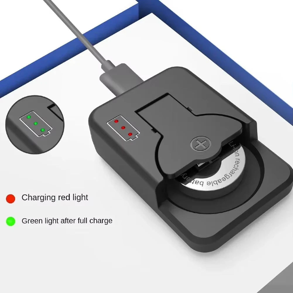 USB-C-oplader til genopladelige LIR-knapceller