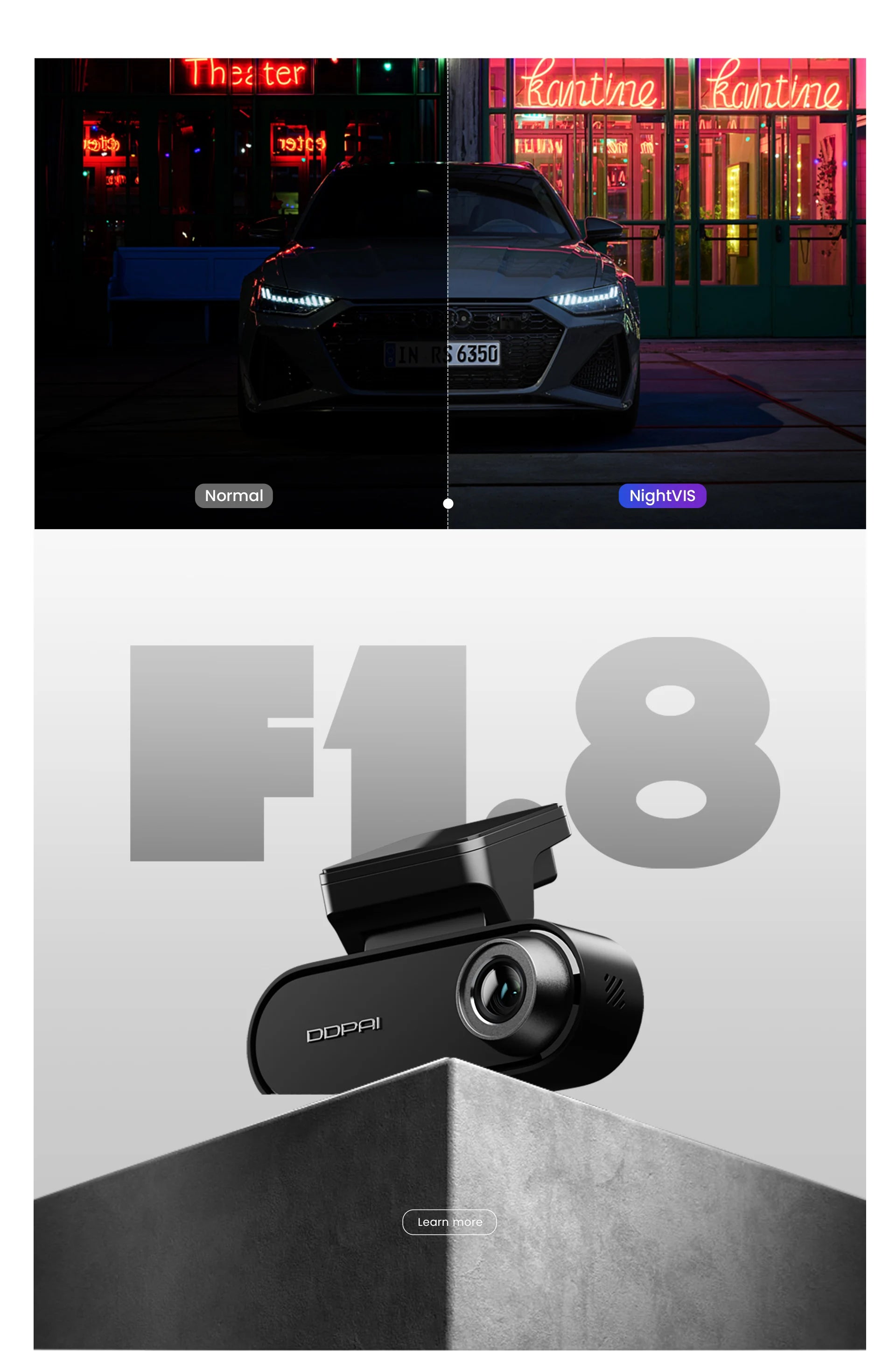 Dual 4K HDR Dash Cam Front Rear with WiFi 6 GPS and 24H Parking Mode