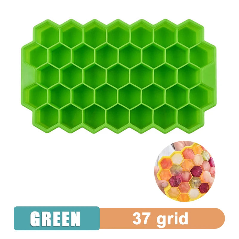 4/6/8/15 Grid Big Ice Tray Mold Giant Jumbo Large Food Grade Silicone Ice Cube Square Tray Mold DIY Ice Maker Ice Cube Tray 